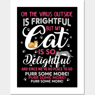 Merry Catmas. Cats Christmas Gift. Posters and Art